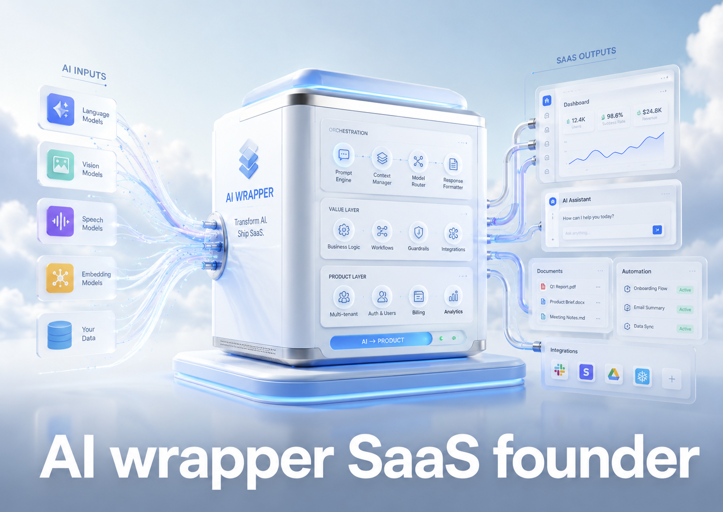 Cómo estructura su empresa un founder de AI wrapper SaaS en España